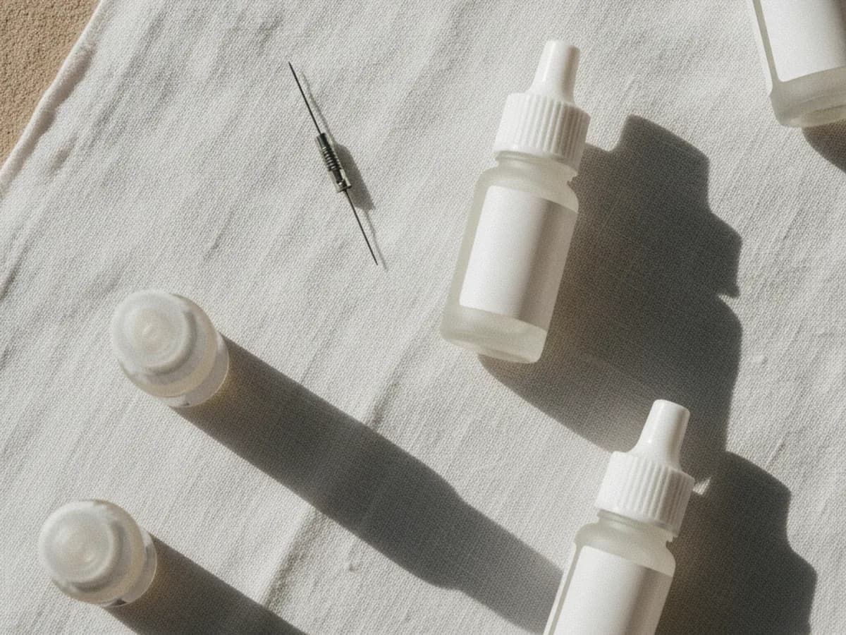 Pigmente und Nadelkartuschen für die Lidstrich-Behandlung